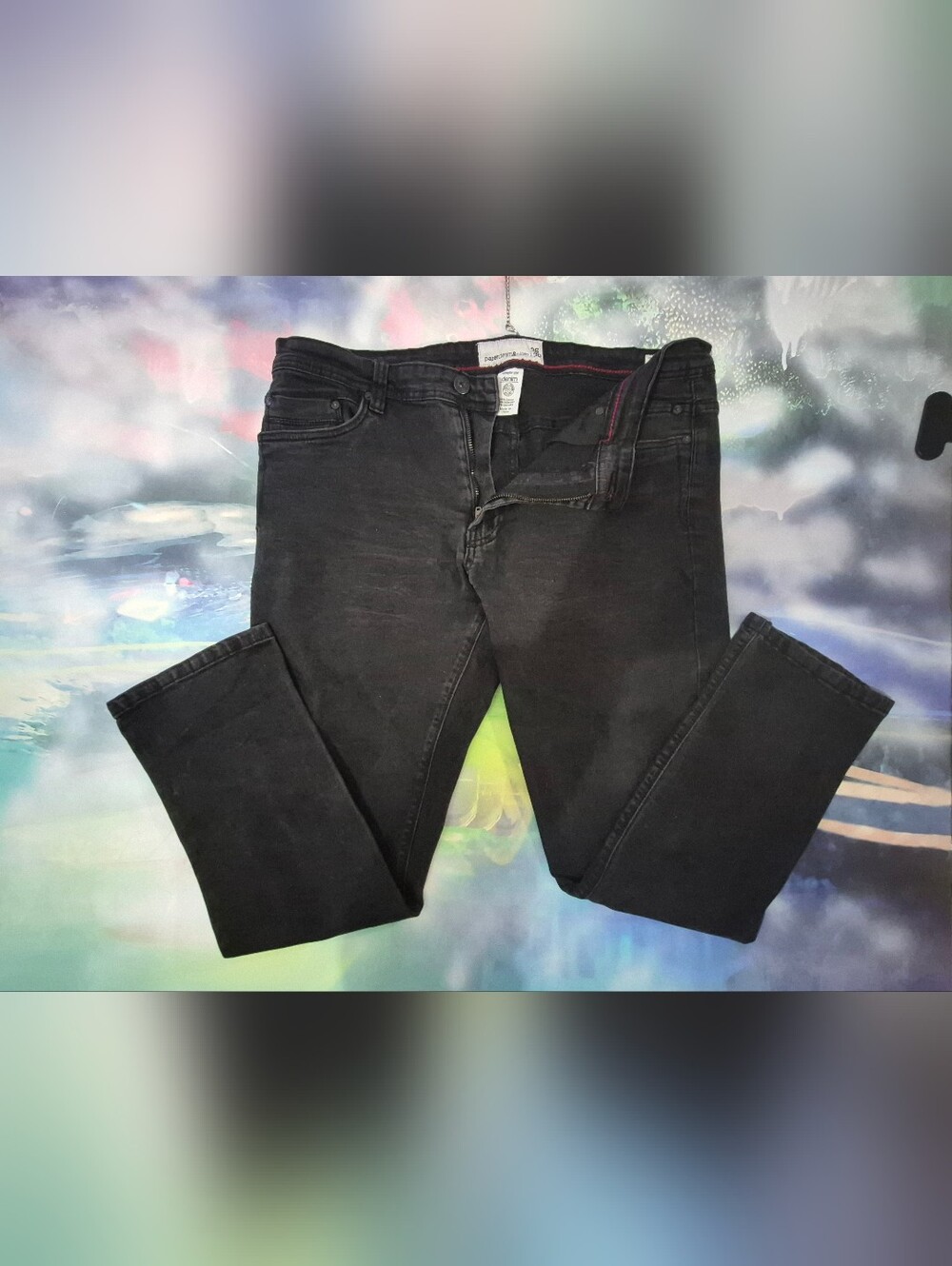 Paper Denim & Cloth Men's Black Slim Jeans